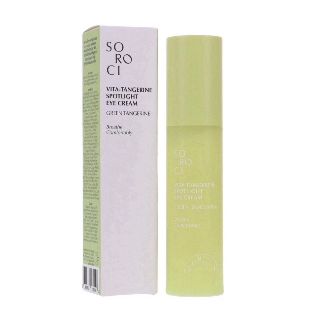 SOROCI Vita-Tangerine Spotlight Eye Cream 1.01 oz Brand NIB Green Tangerine